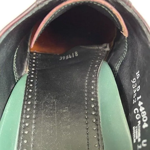 Vintage Men's 90's Florsheim Royal Imperial Shoes Brown Leather Oxford Sz 10