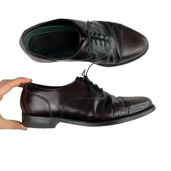 Vintage Men's 90's Florsheim Royal Imperial Shoes Brown Leather Oxford Sz 10