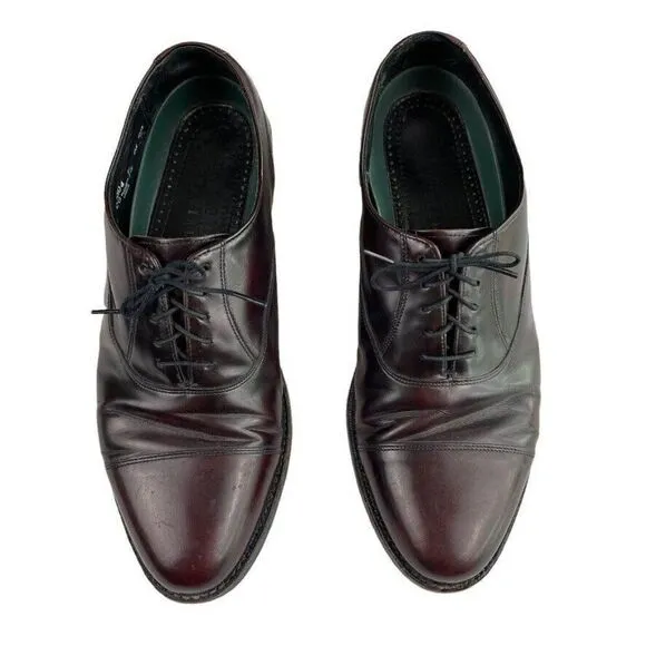 Vintage Men's 90's Florsheim Royal Imperial Shoes Brown Leather Oxford Sz 10