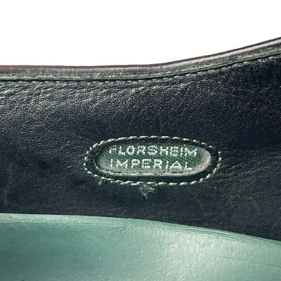 Vintage Men's 90's Florsheim Royal Imperial Shoes Brown Leather Oxford Sz 10
