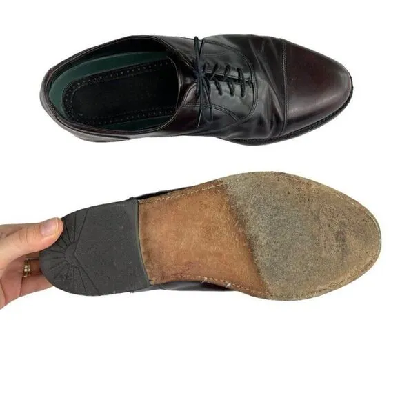Vintage Men's 90's Florsheim Royal Imperial Shoes Brown Leather Oxford Sz 10