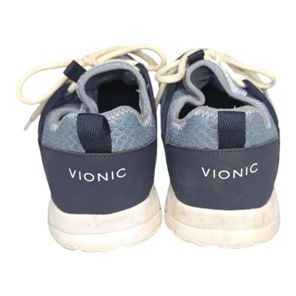 Vionic Brisk Zeliya Navy Blue Women's Low Top Athletic Sneakers Walking Shoes