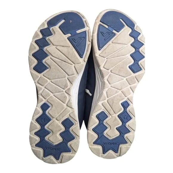 Vionic Brisk Zeliya Navy Blue Women's Low Top Athletic Sneakers Walking Shoes