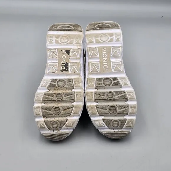 Vionic Women's Size 8.5 US Captivate Comfort Walking White Sneakers Tennis Shoes