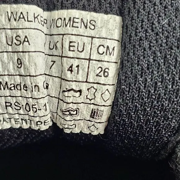 Vionic Women's Walk Black Leather‎ Walking Shoes Sneakers Size 9 GUC