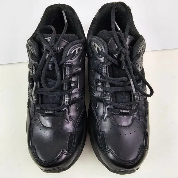 Vionic Women's Walk Black Leather‎ Walking Shoes Sneakers Size 9 GUC