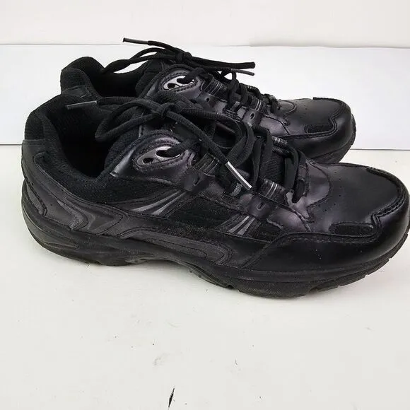 Vionic Women's Walk Black Leather‎ Walking Shoes Sneakers Size 9 GUC