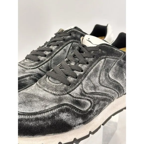 Voile Blanche Black Suede/Gray Stain Running Sneakers Size 44/11-USA