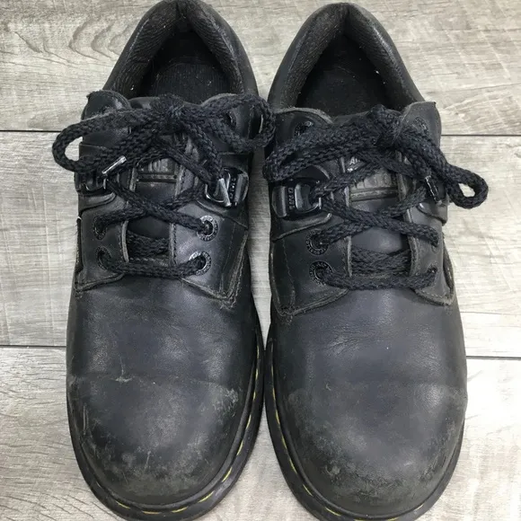 Vtg Dr. Doc Martens 0071 Gaucho England Leather Womens Steel Toe Shoes UK 5 US 7