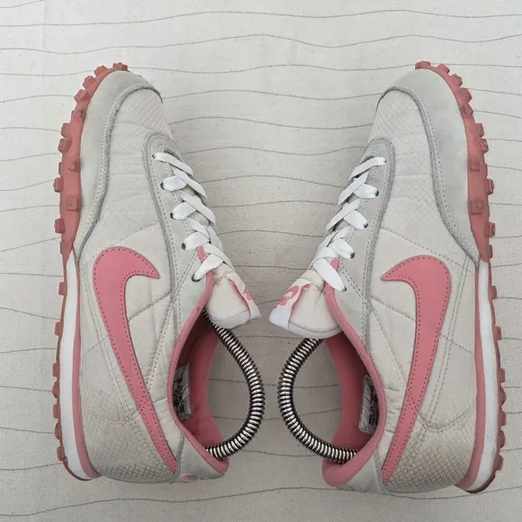 VTG Nike Womens Waffle Racer 2 II Pink Cream Shoes Sneakers 303919-281 Size 7