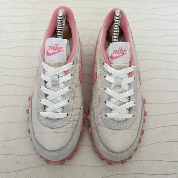 VTG Nike Womens Waffle Racer 2 II Pink Cream Shoes Sneakers 303919-281 Size 7