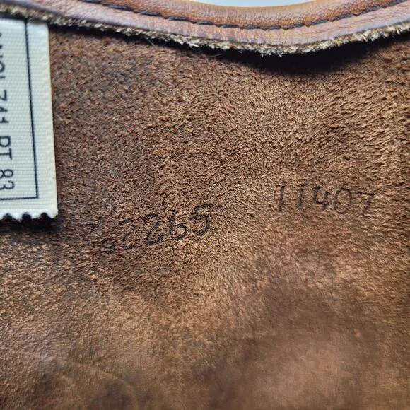 VTG Red Wing Boots 8B Pecos Western Brown Leather Safety Toe Work Nailseat 2265