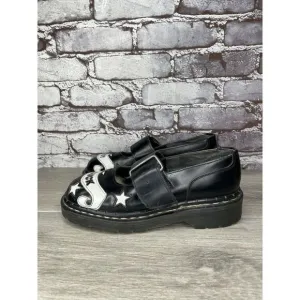 VTG TUK LADY LUCK Black Leather MaryJane Strap England Shoes Women 36EU/5.5M US