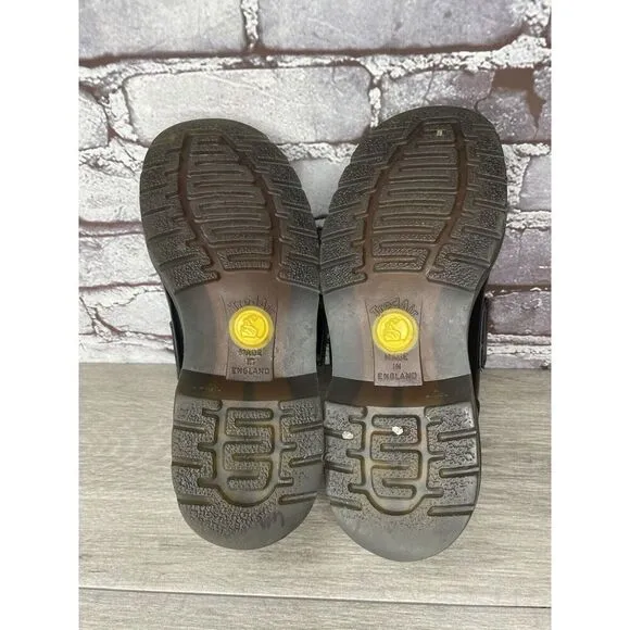 VTG TUK LADY LUCK Black Leather MaryJane Strap England Shoes Women 36EU/5.5M US