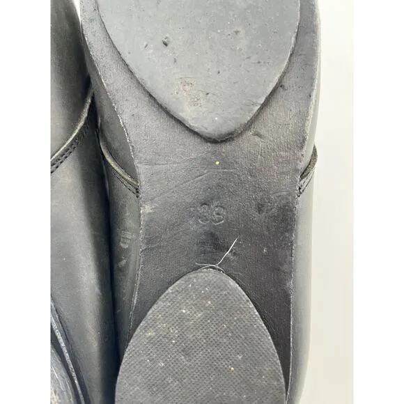 Walk Handmade Shoes Black Leather Pointy Toe Sz 39 Elf Avant Garde