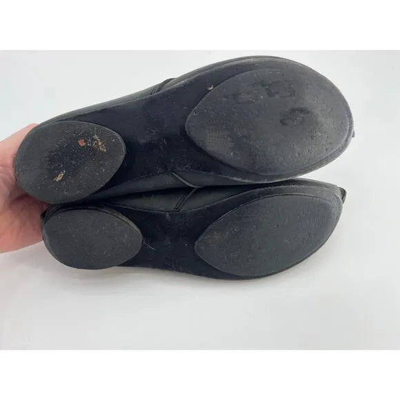 Walk Handmade Shoes Black Leather Pointy Toe Sz 39 Elf Avant Garde