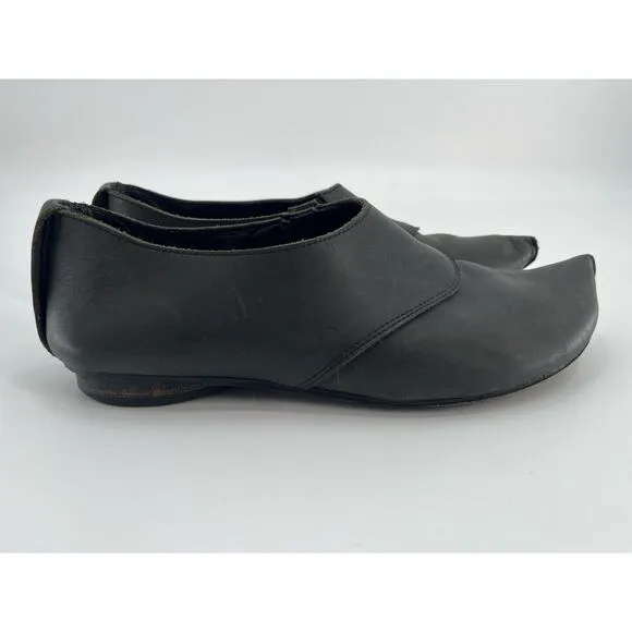 Walk Handmade Shoes Black Leather Pointy Toe Sz 39 Elf Avant Garde