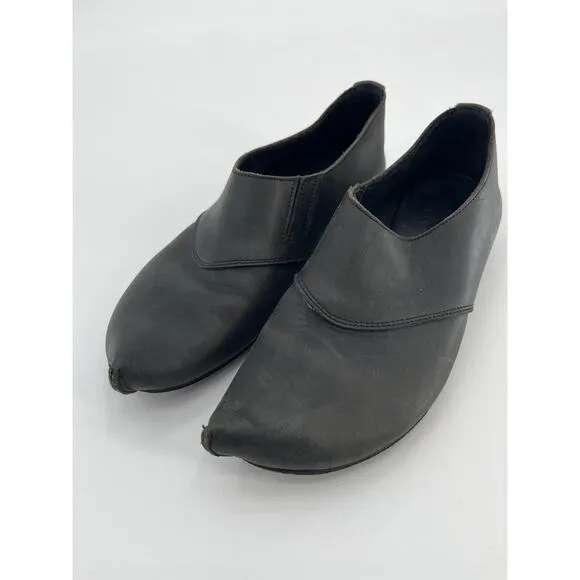 Walk Handmade Shoes Black Leather Pointy Toe Sz 39 Elf Avant Garde