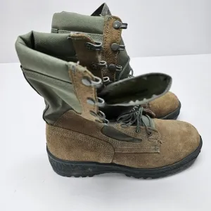 Wellco Air Force HW Mens Size 5 XW Steel Toe Lace-Up Combat Boots Suede