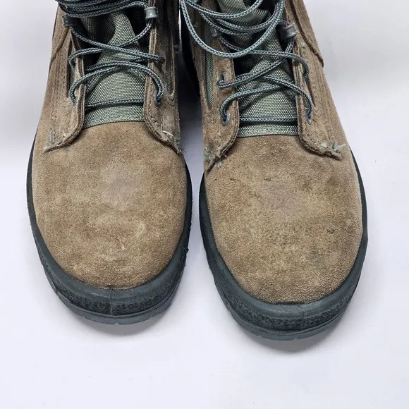 Wellco Air Force HW Mens Size 5 XW Steel Toe Lace-Up Combat Boots Suede