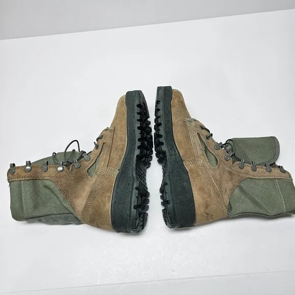 Wellco Air Force HW Mens Size 5 XW Steel Toe Lace-Up Combat Boots Suede