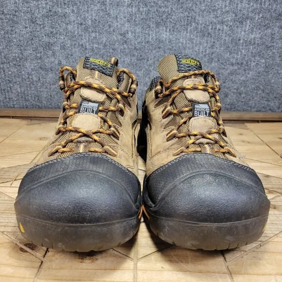 WIDE Keen Utility Men's Braddock Low Steel Toe Shoes Brown  1011244D Size 10.5EE