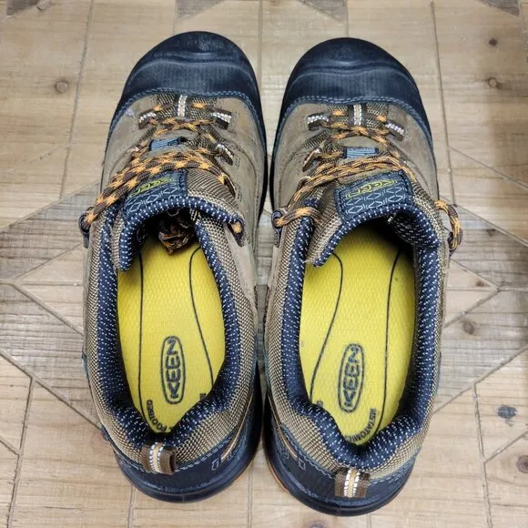 WIDE Keen Utility Men's Braddock Low Steel Toe Shoes Brown  1011244D Size 10.5EE