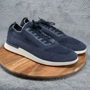 Wolf &amp; Shepherd Sneakers Men's SupremeKnit Trainer Lace Up Shoes Navy Blue 15 M
