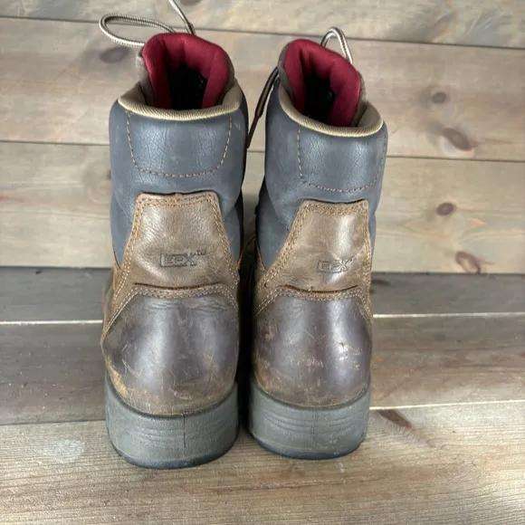 wolverine cabor EXP mens size 11 wide shoes brown leather waterproof work boots