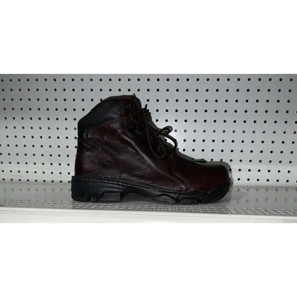 Wolverine Falcon Mens Leather 6&quot; Steel Toe Work Boots Size 11 M Brown W02376