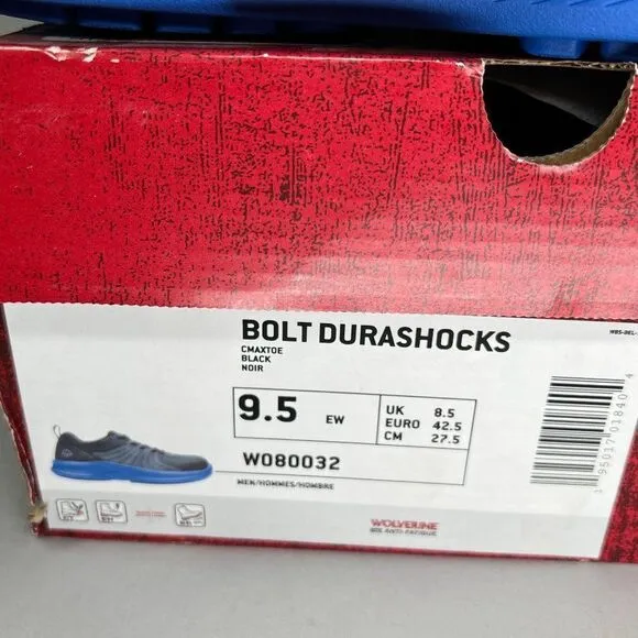 Wolverine Men's Size 9.5 Bolt Durashocks Knit CarbonMax Work Shoes