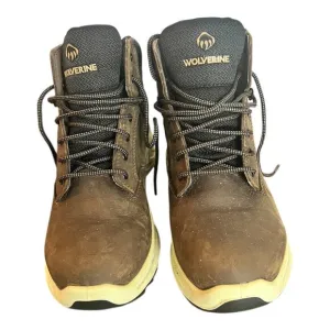 Wolverine Shiftplus Waterproof Alloy-Toe Work Boots Size 8.5 EW Leather Uppers
