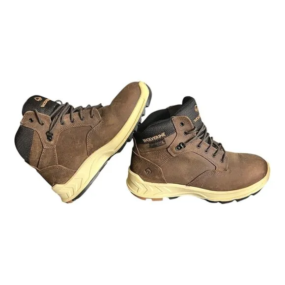 Wolverine Shiftplus Waterproof Alloy-Toe Work Boots Size 8.5 EW Leather Uppers