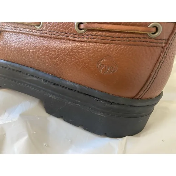 Wolverine Steel Moc 5 Steel Toe Chukka Brown Leather 5&quot; Work Boot- Size 11.5