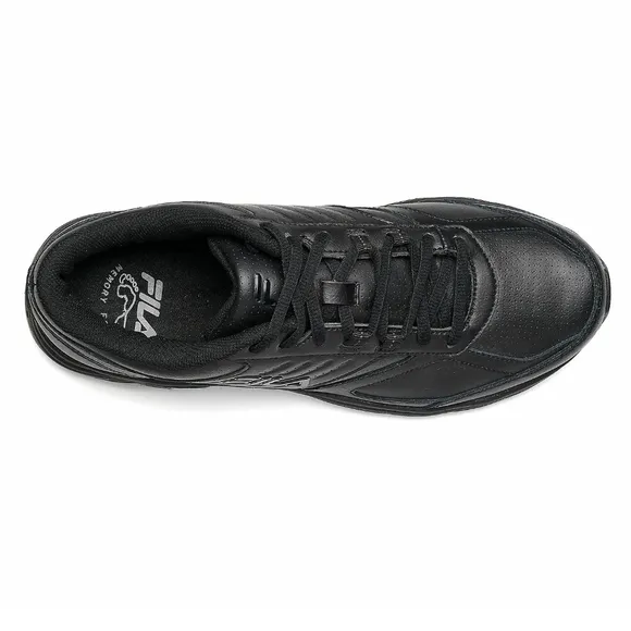 Women's Fila memory ultra work shoes black slip resistant