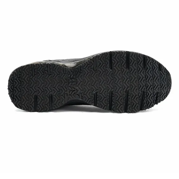 Women's Fila memory ultra work shoes black slip resistant