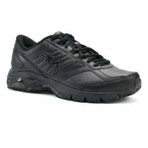 Women's Fila memory ultra work shoes black slip resistant