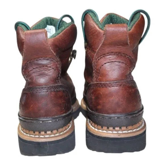 Women's Lehigh Steel Toe Safety Boot Brown Size 7