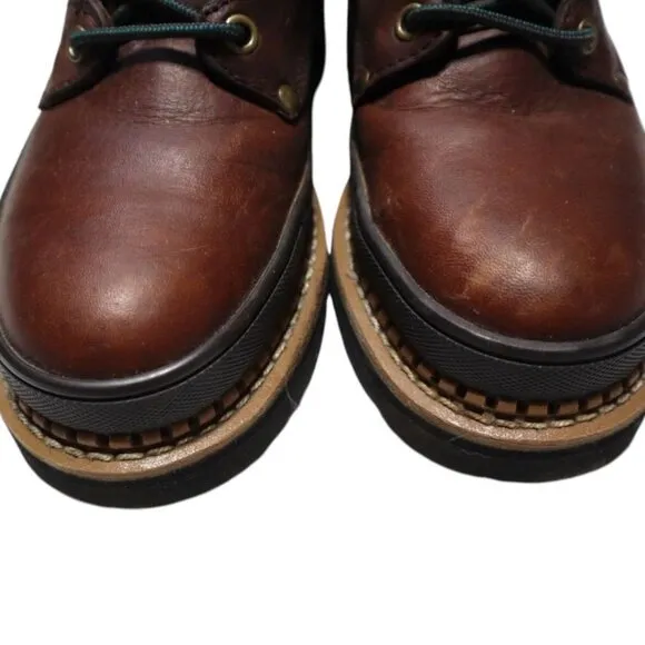 Women's Lehigh Steel Toe Safety Boot Brown Size 7