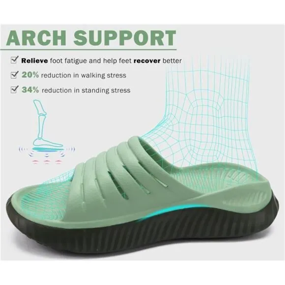 Womens Recovery Sandals With Comfortable Plantar Fasciitis