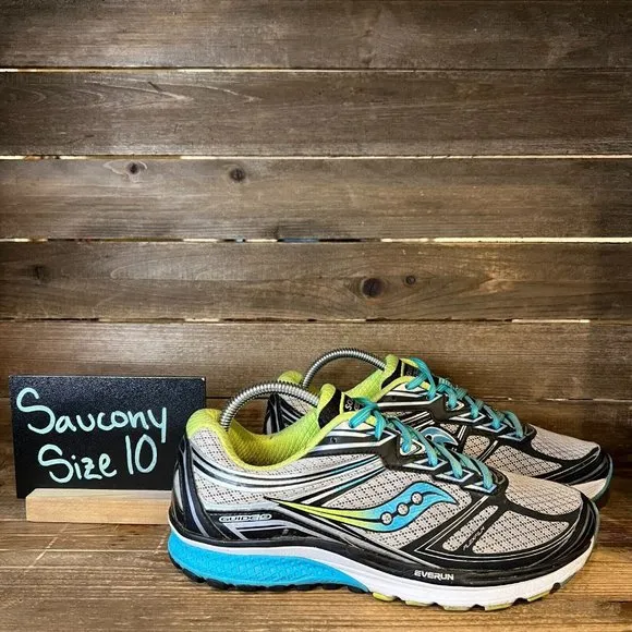 Womens Saucony Guide 9 Gray Running‎ Athletic Running Sneakers Shoes Size 10 M