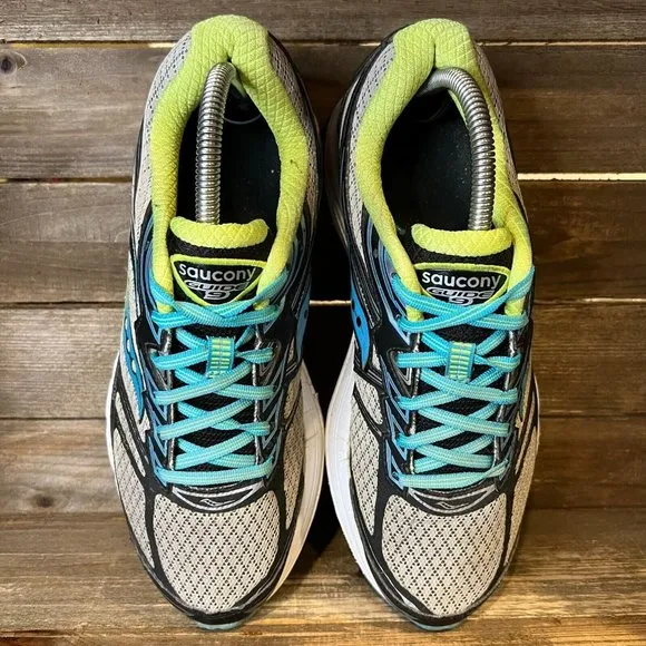 Womens Saucony Guide 9 Gray Running‎ Athletic Running Sneakers Shoes Size 10 M