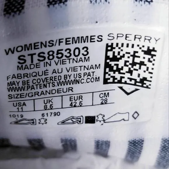 Womens Sperry Crest Vibe 85th Anniversary Sneakers White STS85303 Size 11M
