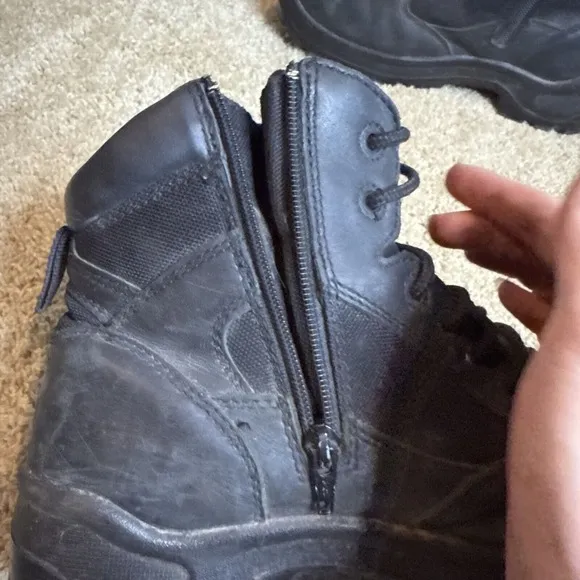 Worx By Red Wing Boots Mens 11.5WW Steel Toe Safety Black ASTM F2413-18