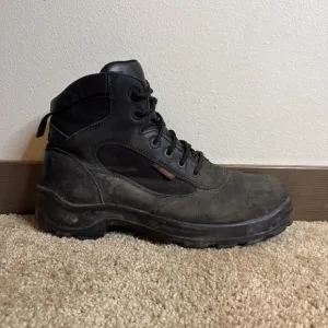 Worx By Red Wing Boots Mens 11.5WW Steel Toe Safety Black ASTM F2413-18