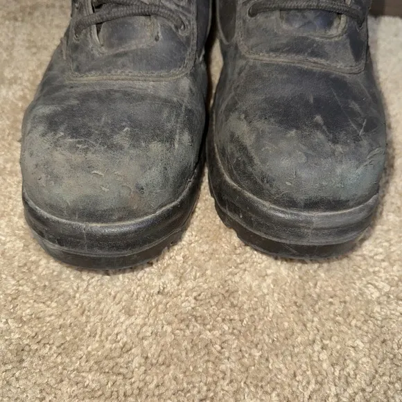 Worx By Red Wing Boots Mens 11.5WW Steel Toe Safety Black ASTM F2413-18