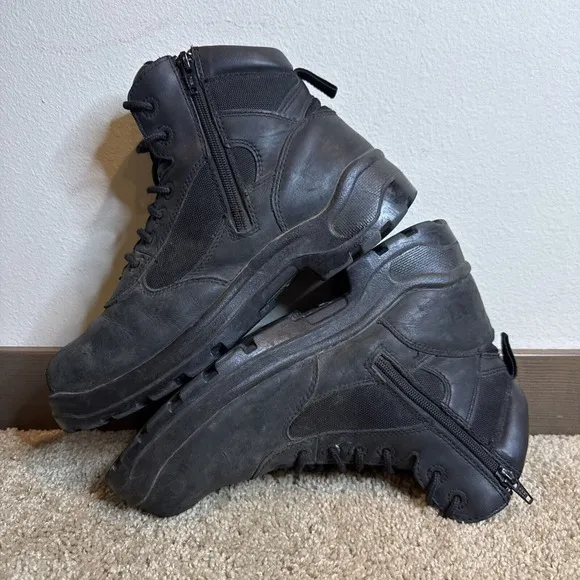 Worx By Red Wing Boots Mens 11.5WW Steel Toe Safety Black ASTM F2413-18