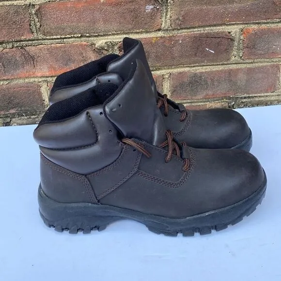 Worx by Red Wing Brown Steel Toe Boots Size 9.5 NEW
