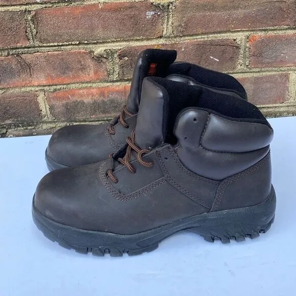 Worx by Red Wing Brown Steel Toe Boots Size 9.5 NEW