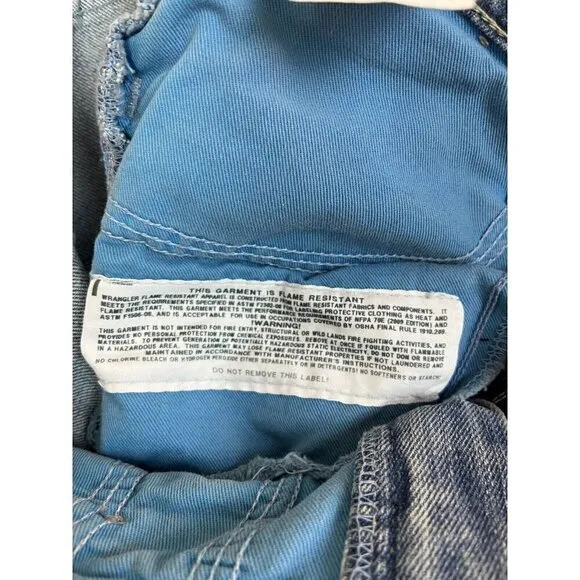 Wrangler Jeans Women's 7 x 30 Blue FR Flame Resistant Style FRCVW1V Work Safety